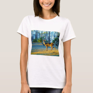 Stag / Buck Deer, Bright blue Sky T-Shirt