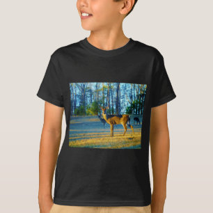 Stag / Buck Deer, Bright blue Sky T-Shirt