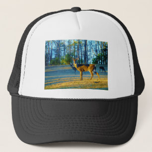Stag / Buck  Deer, Bright blue Sky Trucker Hat