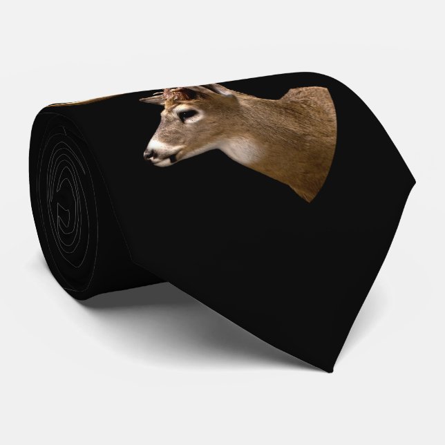 Stag Buck Deer Tie (Rolled)