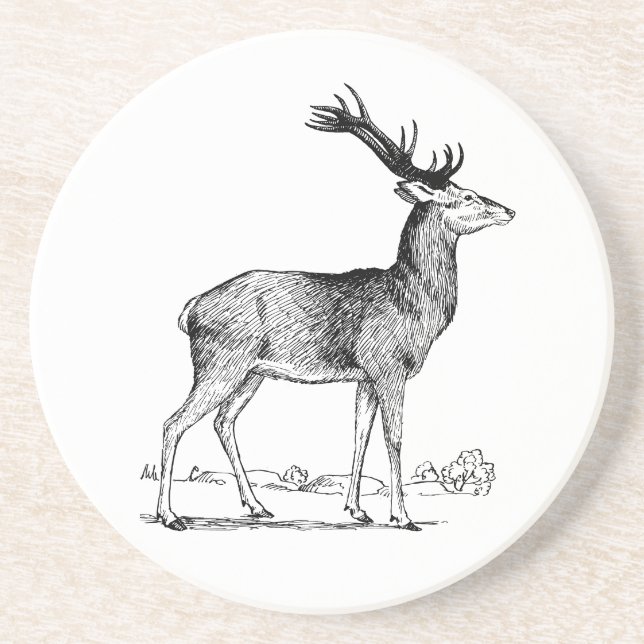 Stag Coaster (Front)