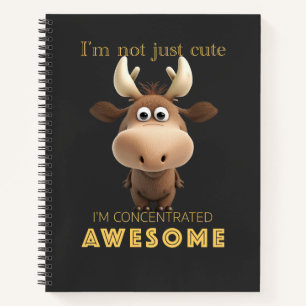 Stag Concentrated Awesome Cute Adorable Funny  Notebook