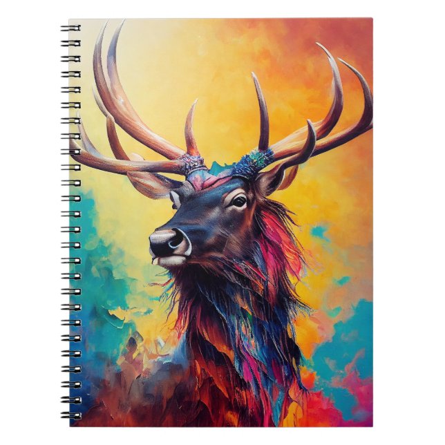 Stag Deer Animal Discovery Adventure Nature Planet Notebook (Front)