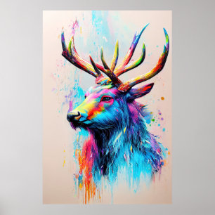 Stag Deer Animal Discovery Adventure Nature Planet Poster