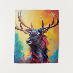 Stag Deer Animal Discovery Adventure Nature Planet Tapestry