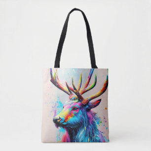Stag Deer Animal Discovery Adventure Nature Planet Tote Bag