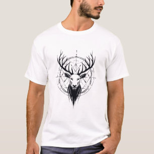 Stag Deer Animal Freedom World Wildlife Wonder Art T-Shirt