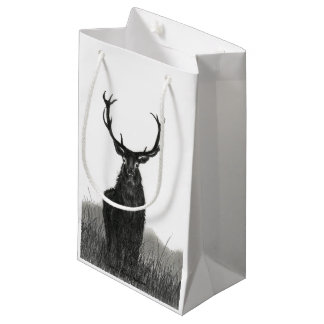 Stag Deer Gift Bag Size Small Matte Finish