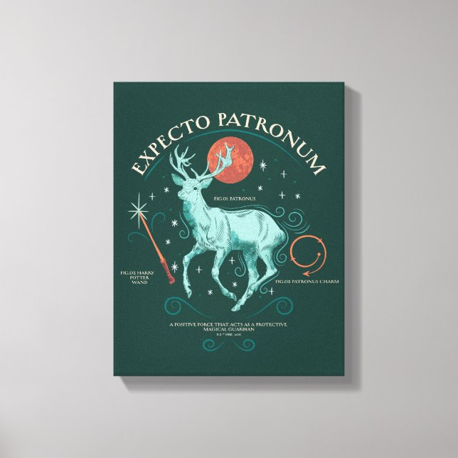 Stag Expecto Patronum Graphic Canvas Print (Front)