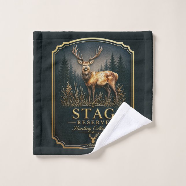 STAG – HUNTING COLLECTION  BATH TOWEL SET (Wash Cloth)
