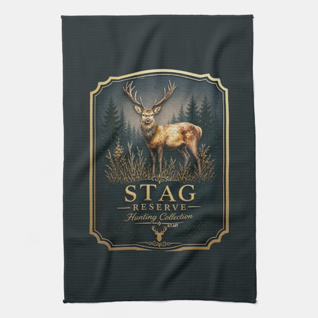 STAG – HUNTING COLLECTION  TEA TOWEL (Vertical)