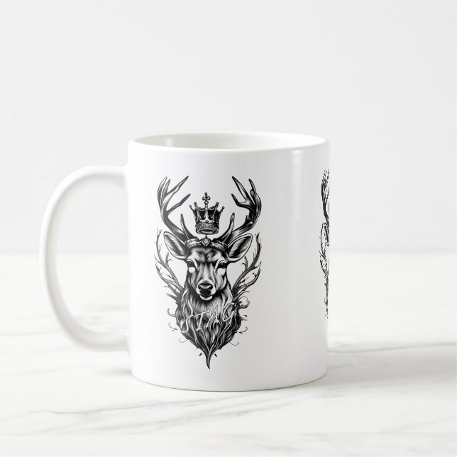 Stag Husband King  Coffee Mug (Left)