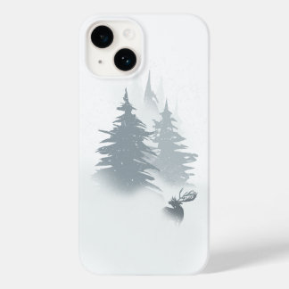 Stag in a snow forest Case-Mate iPhone 14 case