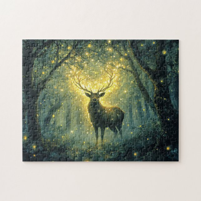Stag in an Enchanted Forest Jigsaw Puzzle (Horizontal)