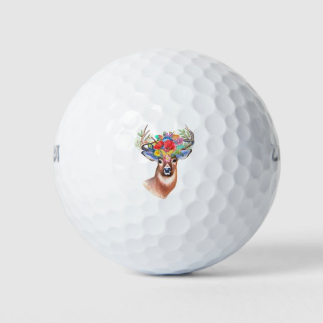 Stag in Colours Golf Balls (Front)