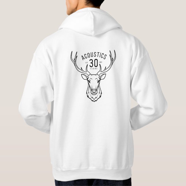 STAG Mens Hoodie 30 Years (Custom colours) (Back)