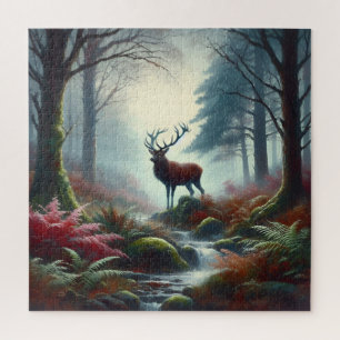 Stag Oil Painting Puzzle