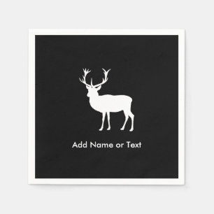 Stag Party - Elegant Drawing of a Stag Napkin