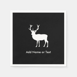 Stag Party - Elegant Drawing of a Stag Napkin
