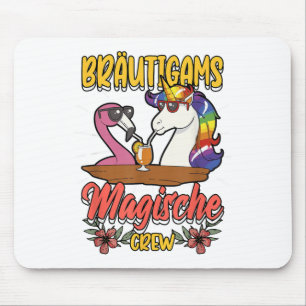 Stag Party Groom Bride Bachelor Unicorn Mouse Mat