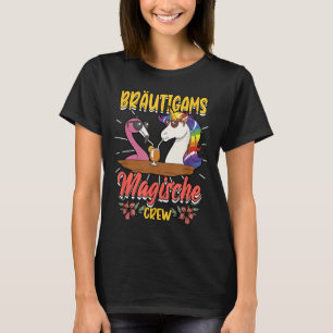 Stag Party Groom Bride Bachelor Unicorn T-Shirt