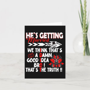 Stag Party Groom Crew Bachelor Party Hes Getting M Card