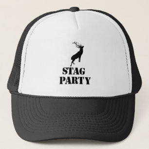 "Stag Party" hats. Stag design Trucker Hat