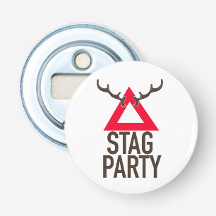 Stag party logo bottle opener