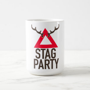 Stag party logo magic mug