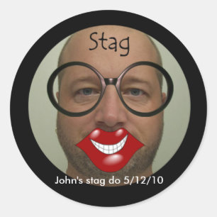 Stag party stickers