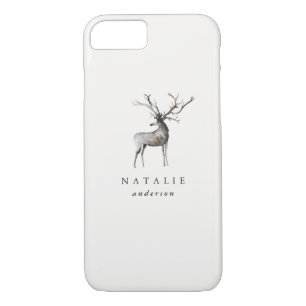 Stag reindeer personalised winter iPhone 8/7 case