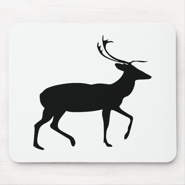 Stag Silhouette Mouse Mat (Front)