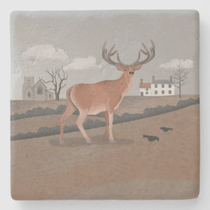 Stag Stone Coaster