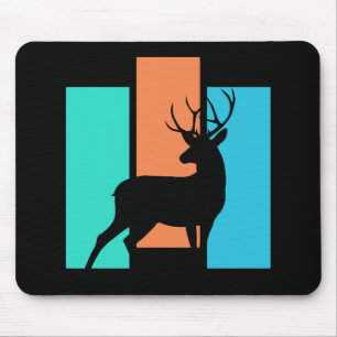 Stag Wild Animal Outdoors Nature Silhouette Mouse Mat