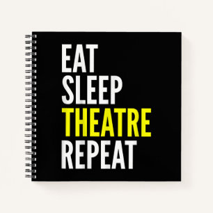Stage Actor Gift T  - Eat Sleep Actress Repeat Notebook