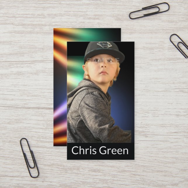 Stage Business Cards Headshot Actors & Models (Front/Back In Situ)