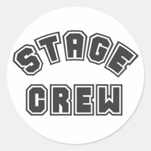 Stage Crew Classic Round Sticker