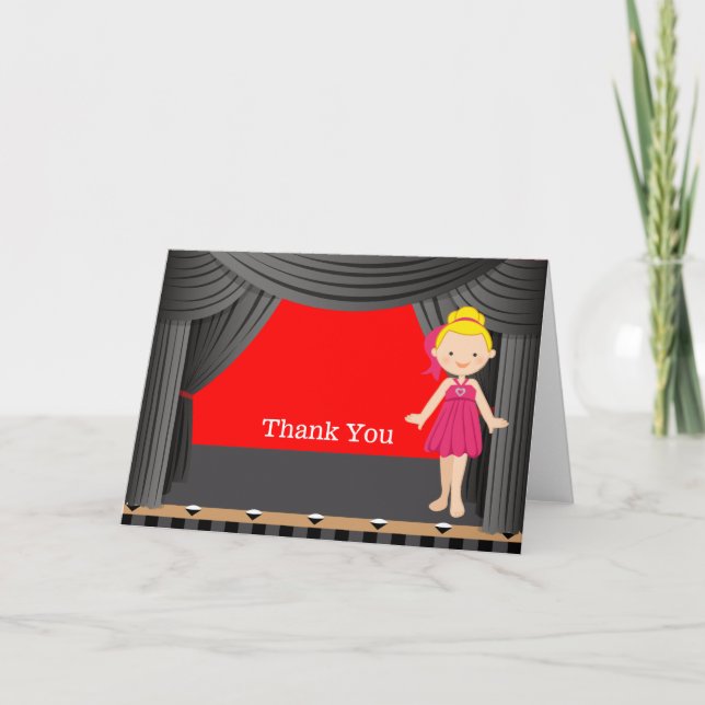 Stage Dancer thank you Card (Front)