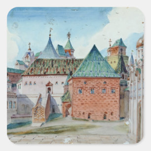 Stage design for Modest Mussorgsky's opera Square Sticker