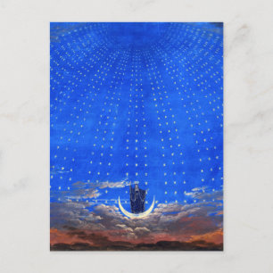 Stage design for Mozart's opera Magic Flute Postcard