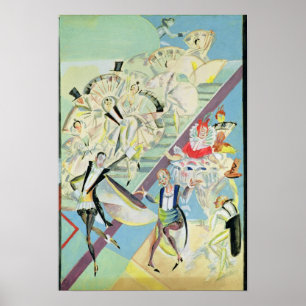 Stage design for the operetta poster