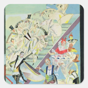 Stage design for the operetta square sticker