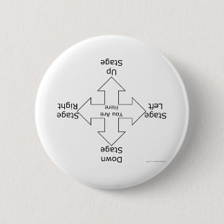 Stage Directions 6 Cm Round Badge