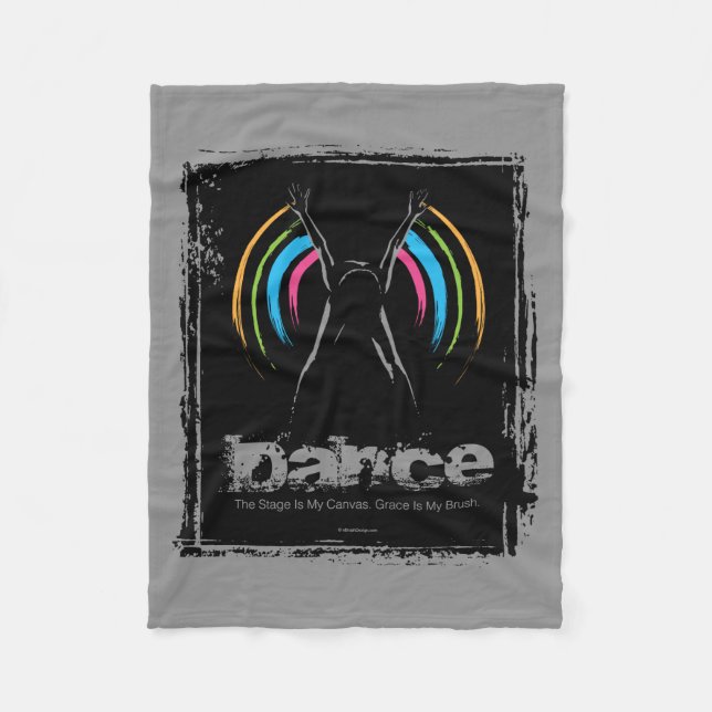 Stage Is My Canvas (Dance) Fleece Blanket (Front)