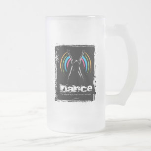 Stage Is My Canvas (Dance) Frosted Glass Beer Mug