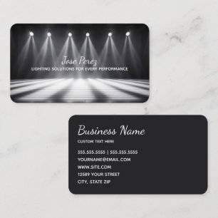Stage Lighting Business Card
