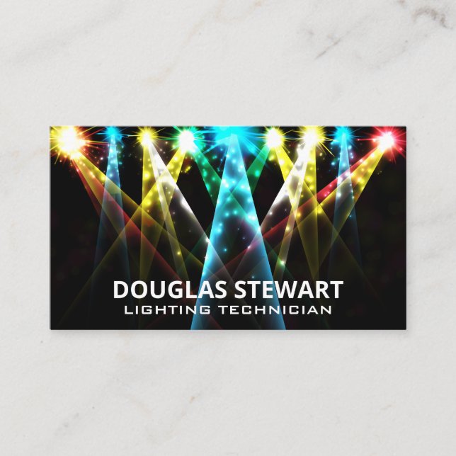 Stage Lighting | Concert Technician Business Card (Front)