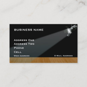 Stage lighting- Music Business Card
