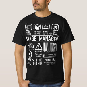 Stage Manager Definition Job Description Symbols T-Shirt
