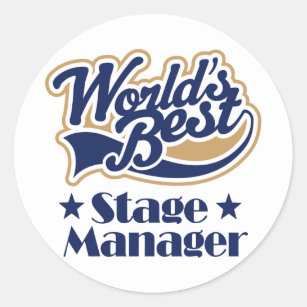 Stage Manager Gift Classic Round Sticker
